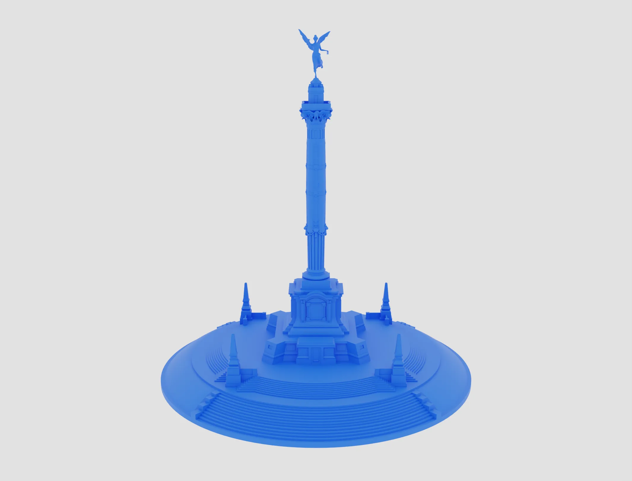 Angel de la Independencia 3D Print Ready 3D Print Model .c4d .max .obj .3ds .fbx .stl .blend 