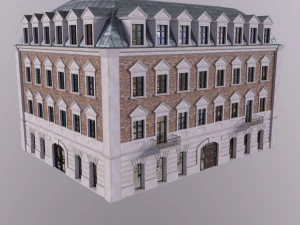 Low Poly PBR City Hause VR Free low-poly 3D Model