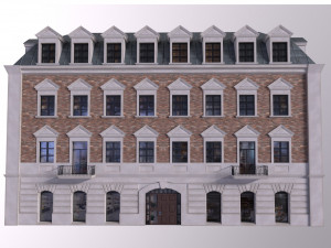 Low Poly PBR City Hause VR Free low-poly Modelo 3D
