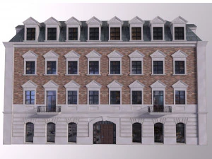 Low Poly PBR City Hause VR Gr&aacute;tis low-poly Modelo 3D