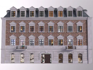 Low Poly PBR City Hause VR Gr&aacute;tis low-poly Modelo 3D
