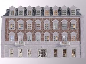 Low Poly PBR City Hause VR Free low-poly Modelo 3D