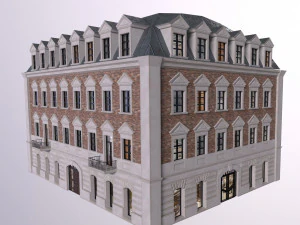 Low Poly PBR City Hause VR Gr&aacute;tis low-poly Modelo 3D