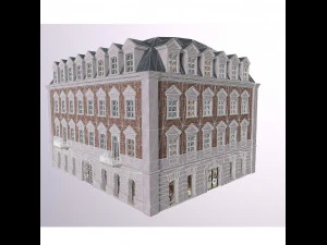 Low Poly PBR City Hause VR Gr&aacute;tis low-poly Modelo 3D