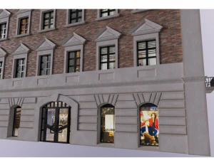 Low Poly PBR City Hause VR Gr&aacute;tis low-poly Modelo 3D