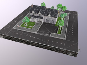 Low-poly 3D PBR set Hause VR low-poly Modelo 3D