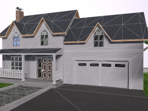 Low-poly 3D PBR set Hause VR low-poly Modelo 3D