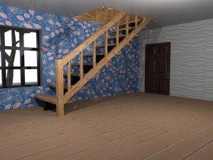 Low-poly 3D PBR set Hause VR low-poly Modelo 3D