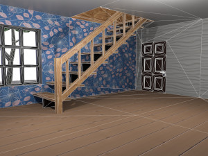Low-poly 3D PBR set Hause VR low-poly Modelo 3D