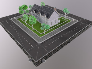 Low-poly 3D PBR set Hause VR low-poly Modelo 3D