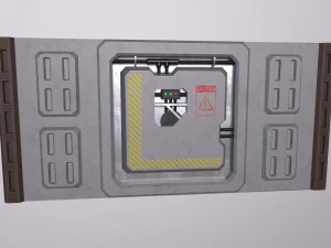 Arquitectura de ciencia ficci&oacute;n Paneles PBR kitbash Low-poly Modelo 3D