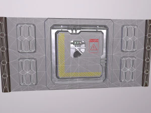 Arquitectura de ciencia ficci&oacute;n Paneles PBR kitbash Low-poly Modelo 3D