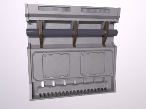 Sci-fi Architecture PBR Panels kitbash Low-poly Modelo 3D