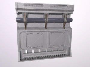Arquitectura de ciencia ficci&oacute;n Paneles PBR kitbash Low-poly Modelo 3D