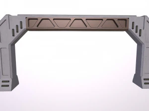 Arquitectura de ciencia ficci&oacute;n Paneles PBR kitbash Low-poly Modelo 3D