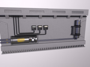 Sci-fi Architecture PBR Panels kitbash Low-poly Modelo 3D