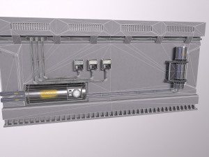 Sci-fi Architecture PBR Panels kitbash Low-poly Modelo 3D