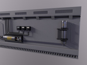 Sci-fi Architecture PBR Panels kitbash Low-poly Modelo 3D