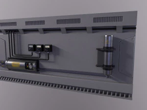 Arquitectura de ciencia ficci&oacute;n Paneles PBR kitbash Low-poly Modelo 3D