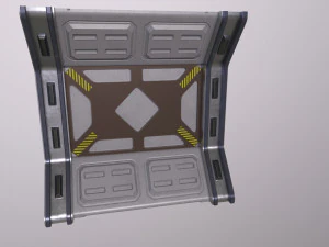 Arquitectura de ciencia ficci&oacute;n Paneles PBR kitbash Low-poly Modelo 3D