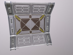 Sci-fi Architecture PBR Panels kitbash Low-poly Modelo 3D