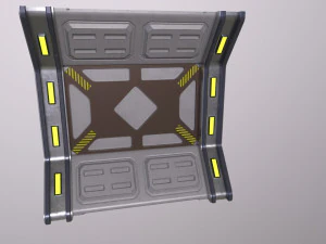 Arquitectura de ciencia ficci&oacute;n Paneles PBR kitbash Low-poly Modelo 3D
