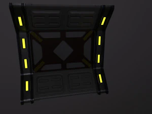 Arquitectura de ciencia ficci&oacute;n Paneles PBR kitbash Low-poly Modelo 3D