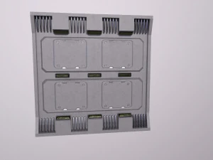 Arquitectura de ciencia ficci&oacute;n Paneles PBR kitbash Low-poly Modelo 3D