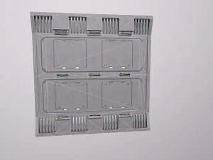 Arquitectura de ciencia ficci&oacute;n Paneles PBR kitbash Low-poly Modelo 3D