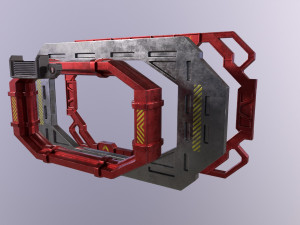 Sci-fi Architecture PBR Panels kitbash Low-poly Modelo 3D