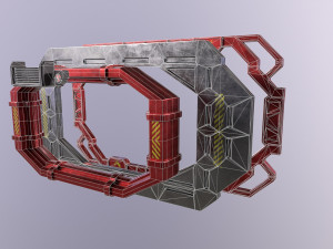 Sci-fi Architecture PBR Panels kitbash Low-poly Modelo 3D