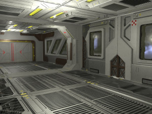 Architecture PBR Space Panels kitbash Low-poly 3D Model