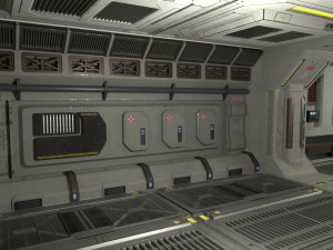Architecture PBR Space Panels kitbash Low-poly 3D Model