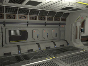 Architecture PBR Space Panels kitbash Low-poly 3D Model
