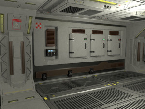 Architecture PBR Space Panels kitbash Low-poly 3D Model