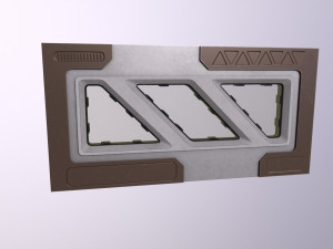 Architecture PBR Space Panels kitbash Low-poly 3D Model