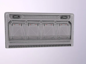 Architecture PBR Space Panels kitbash Low-poly 3D Model