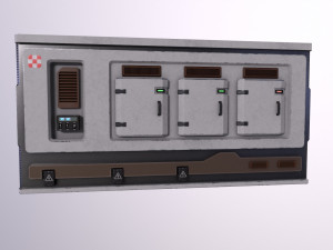 Architecture PBR Space Panels kitbash Low-poly 3D Model