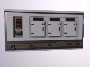Architecture PBR Space Panels kitbash Low-poly 3D Model