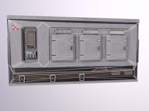 Architecture PBR Space Panels kitbash Low-poly 3D Model