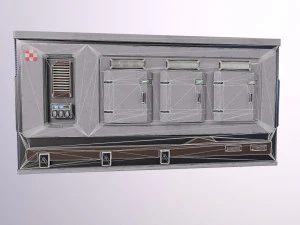 Architecture PBR Space Panels kitbash Low-poly 3D Model