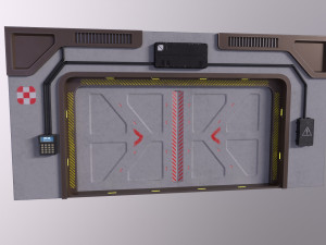 Architecture PBR Space Panels kitbash Low-poly 3D Model
