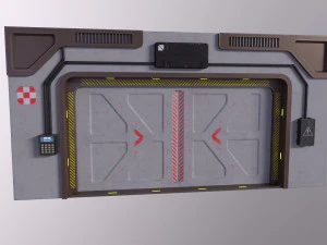 Architecture PBR Space Panels kitbash Low-poly 3D Model