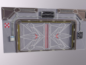 Architecture PBR Space Panels kitbash Low-poly 3D Model