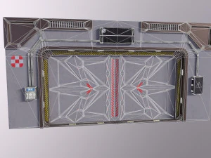 Architecture PBR Space Panels kitbash Low-poly 3D Model
