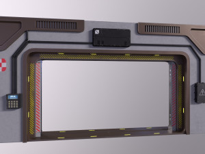 Architecture PBR Space Panels kitbash Low-poly 3D Model