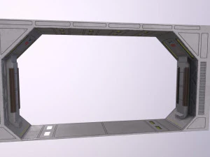 Architecture PBR Space Panels kitbash Low-poly 3D Model