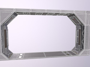 Architecture PBR Space Panels kitbash Low-poly 3D Model