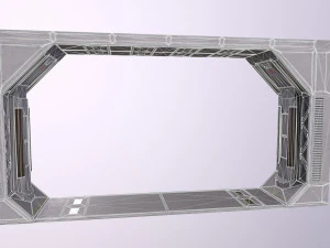 Architecture PBR Space Panels kitbash Low-poly 3D Model