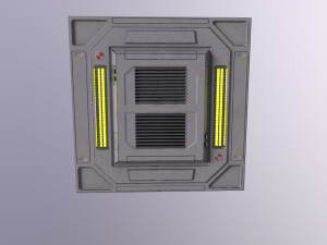 Architecture PBR Space Panels kitbash Low-poly 3D Model